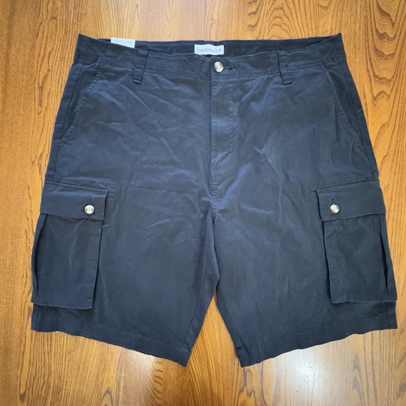 NWT Lot 2 Saddlebred Comfort Flex Flat Front 11" Stretch Twill Shorts Men's 40 - Picture 2 of 9